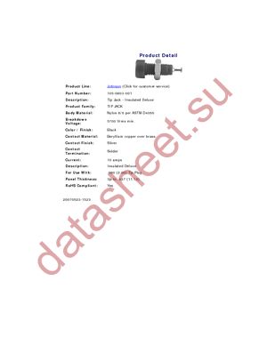 105-0603-001 BLACK datasheet  